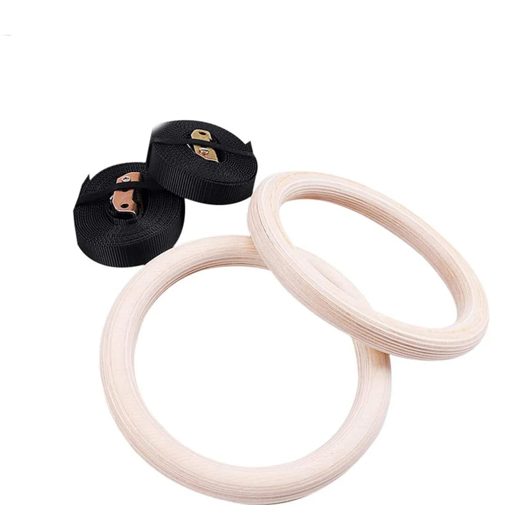 Wooden Gymnastics Rings – Build Strength Like a Pro