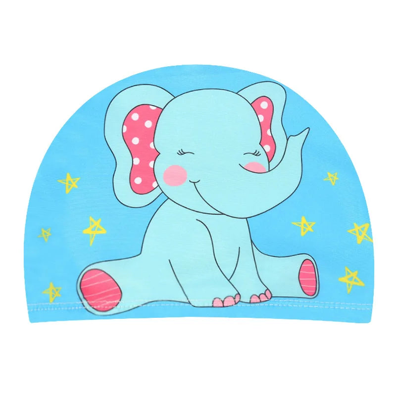 SplashBuddy Cartoon Swim Cap - Fun, Comfort, and Ear Protection for Kids