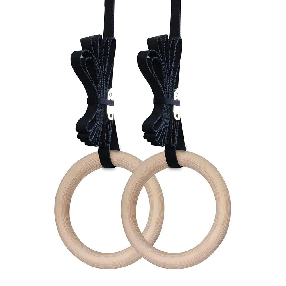 Wooden Gymnastics Rings – Build Strength Like a Pro