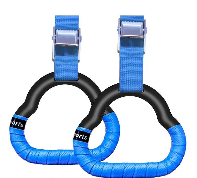 Adjustable Gymnastics Rings for Kids – Non-Slip Fitness Equipment with Swing Strap