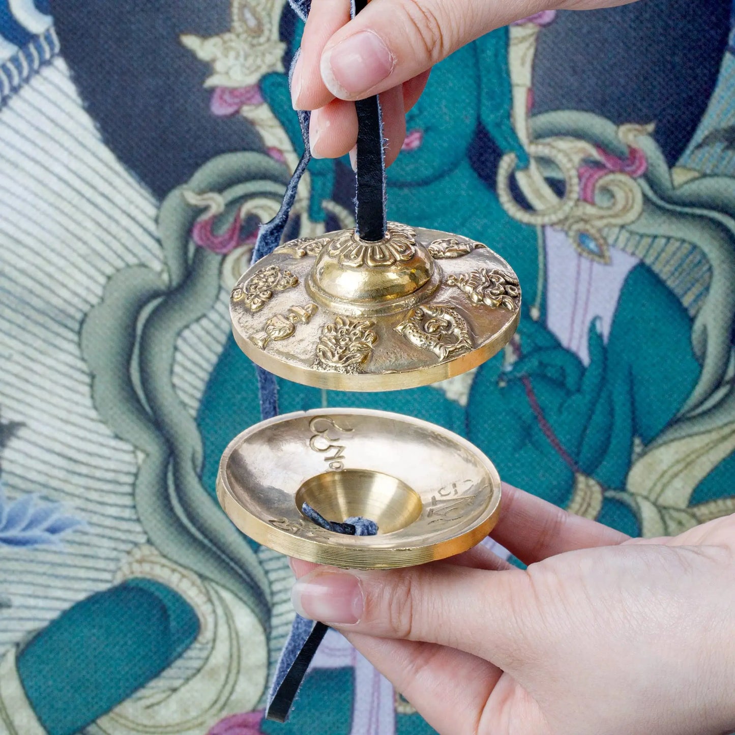 Tingsha Meditation Cymbals | Brass Chime Bells for Sound Healing & Grounding