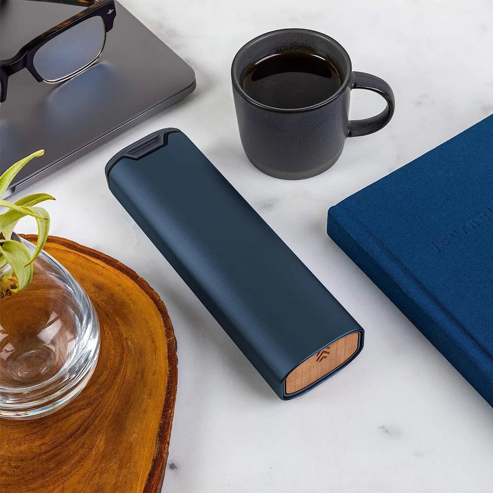 Premium Aluminum and Wood PillBox - Practicality & Style