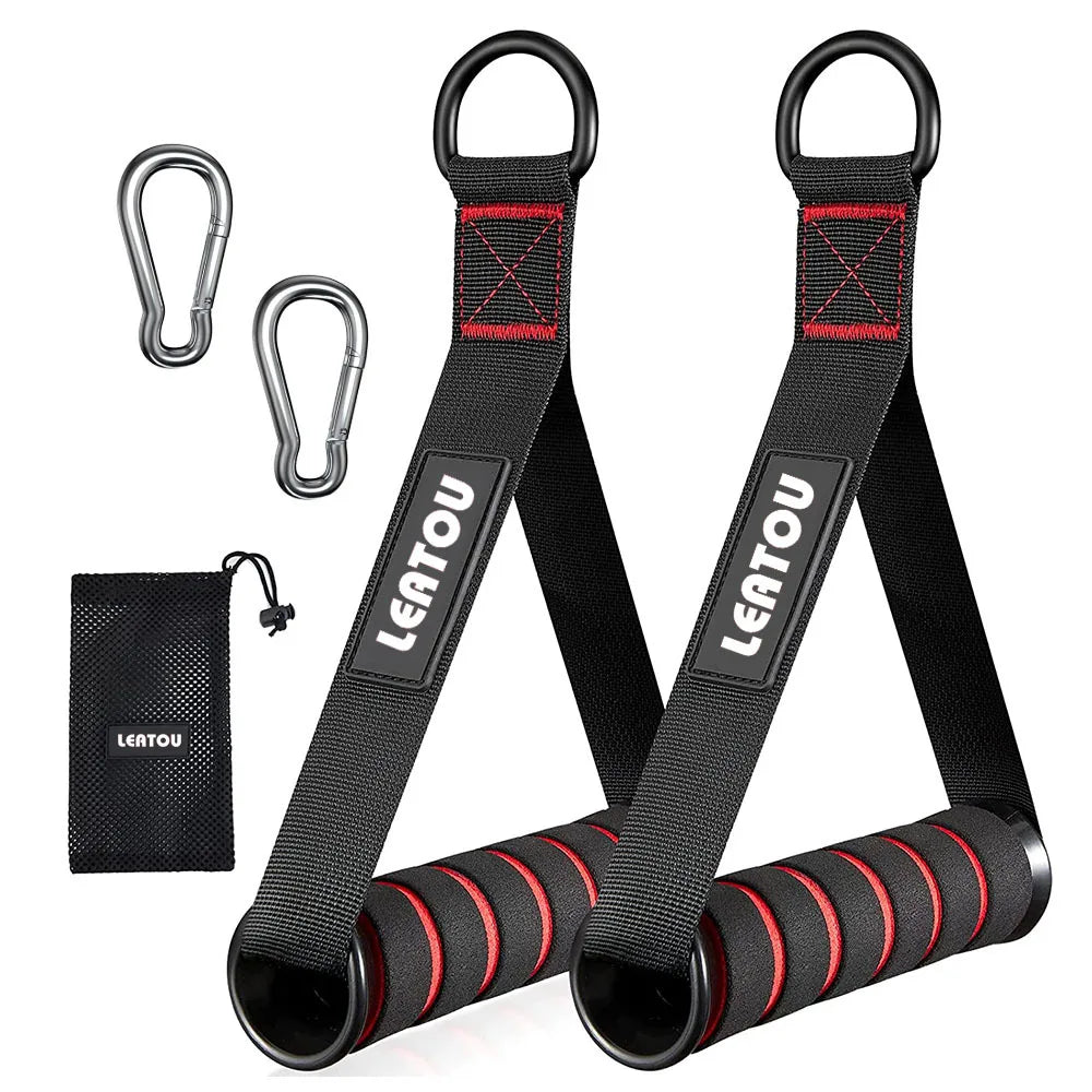 Heavy-Duty D-Ring Gym Handles – Grip Attachments for Cable Machines & Resistance Bands