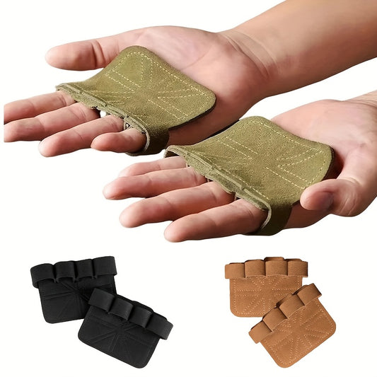 GripMax Weightlifting Gloves – Faux Leather Gym Gloves