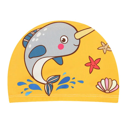 SplashBuddy Cartoon Swim Cap - Fun, Comfort, and Ear Protection for Kids