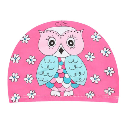 SplashBuddy Cartoon Swim Cap - Fun, Comfort, and Ear Protection for Kids