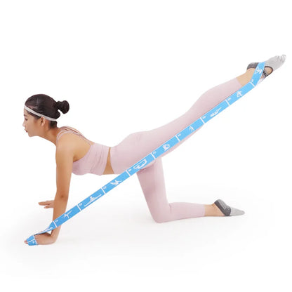 FlexGrid Multi-Loop Resistance Band – Full-Body Stretch Strap for Yoga & Pilates