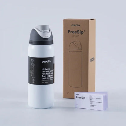 Insulated Stainless Steel Water Bottle with Straw