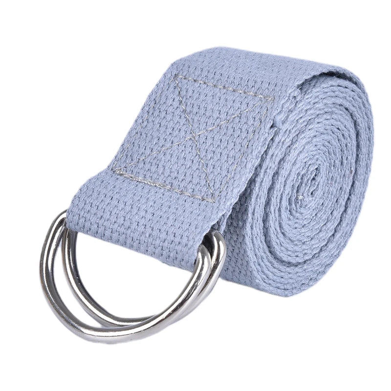 PosePro Adjustable Yoga Strap – Printed D-Ring Stretch Belt for Flexibility & Support