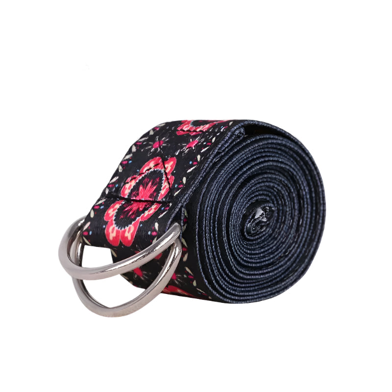 FlexCore Yoga Stretch Strap – Multi-Color Resistance Band for Stretching & Mobility