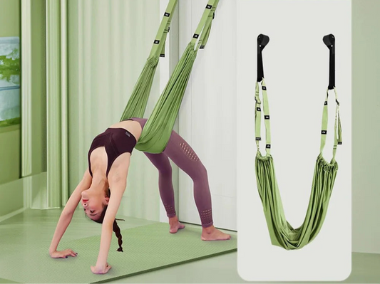 Adjustable Aerial Yoga Strap – Hammock Trainer for Stretching & Leg Splits