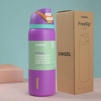 Insulated Stainless Steel Water Bottle with Straw