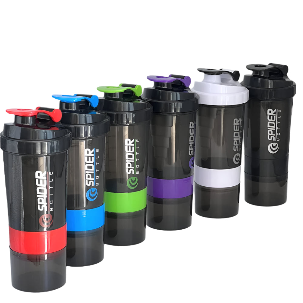 3-Layer Protein Shaker Bottle - Mix, Store & Go