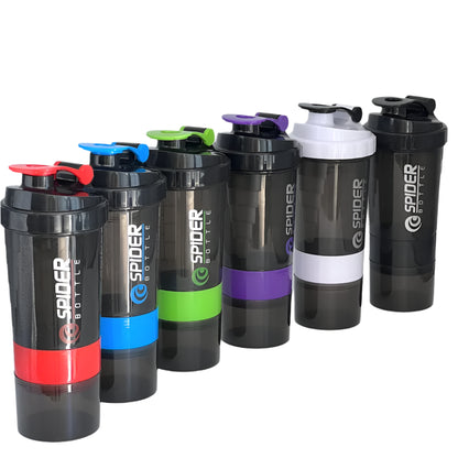 3-Layer Protein Shaker Bottle - Mix, Store & Go