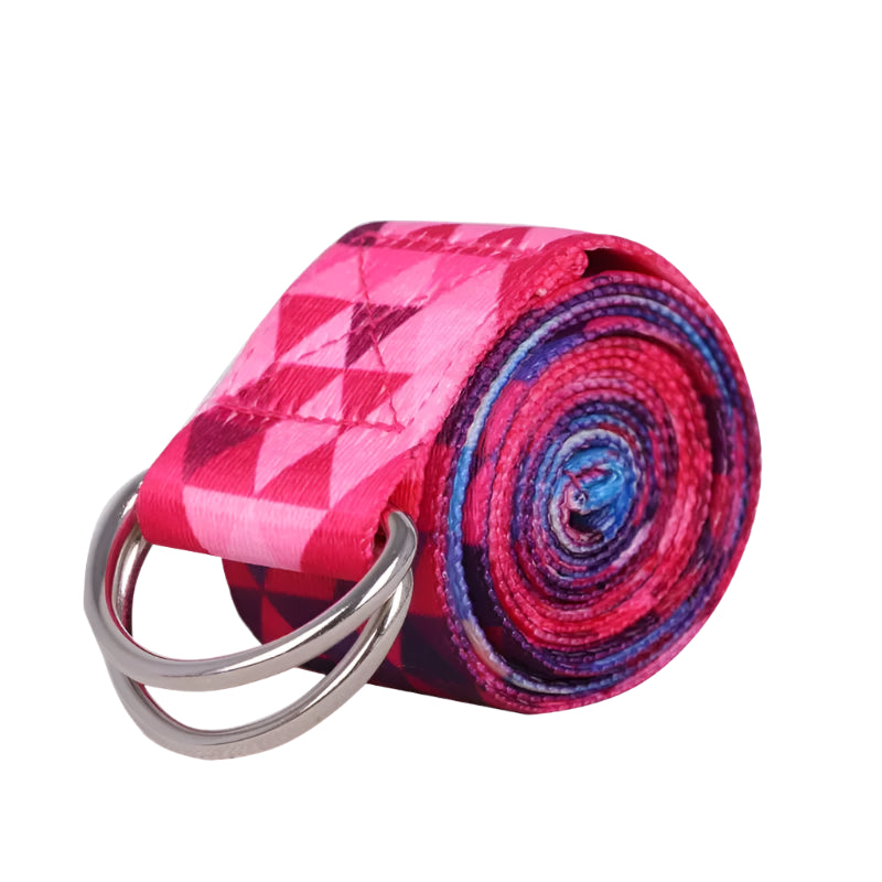 FlexCore Yoga Stretch Strap – Multi-Color Resistance Band for Stretching & Mobility