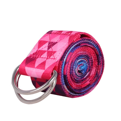 FlexCore Yoga Stretch Strap – Multi-Color Resistance Band for Stretching & Mobility