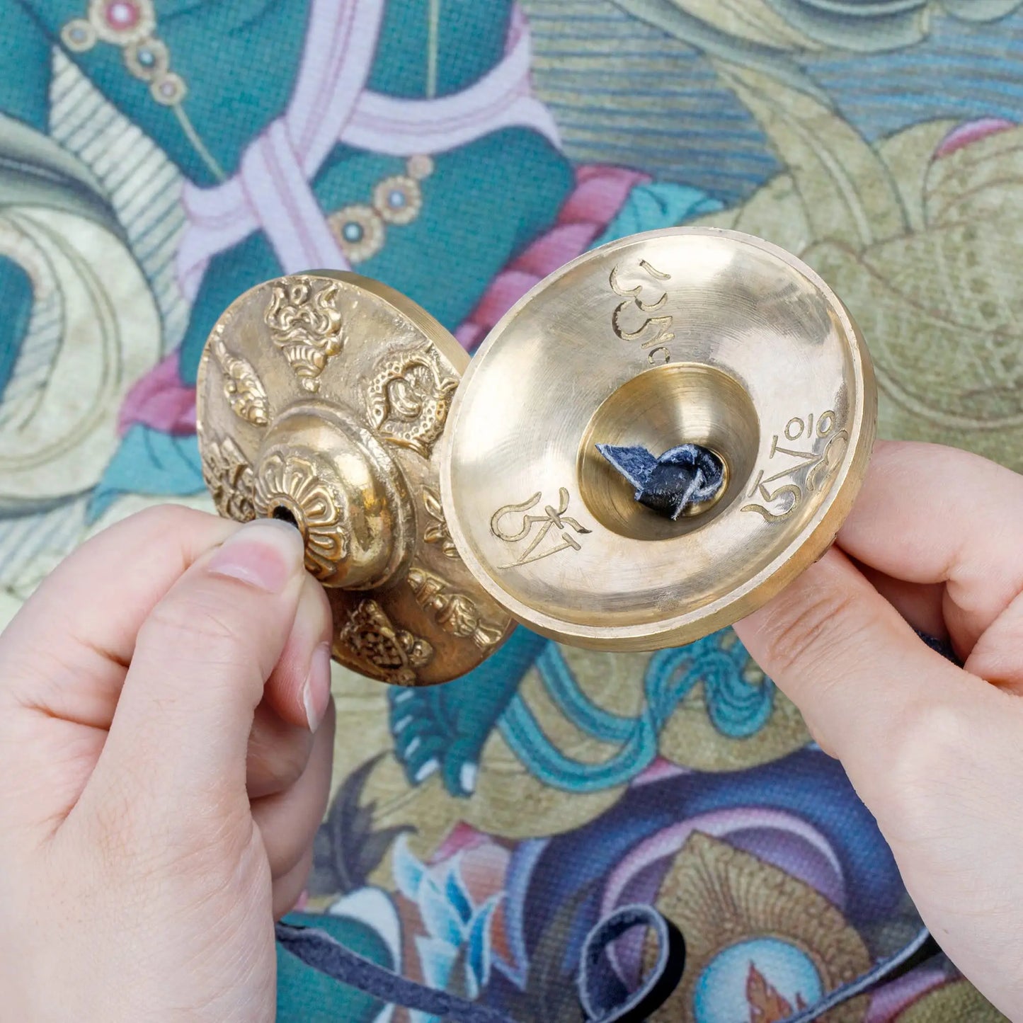 Tingsha Meditation Cymbals | Brass Chime Bells for Sound Healing & Grounding