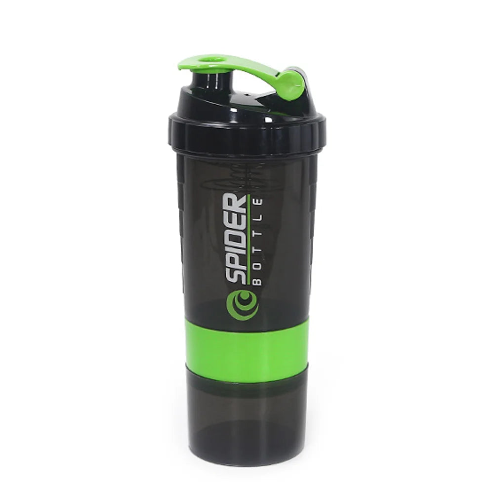 3-Layer Protein Shaker Bottle - Mix, Store & Go
