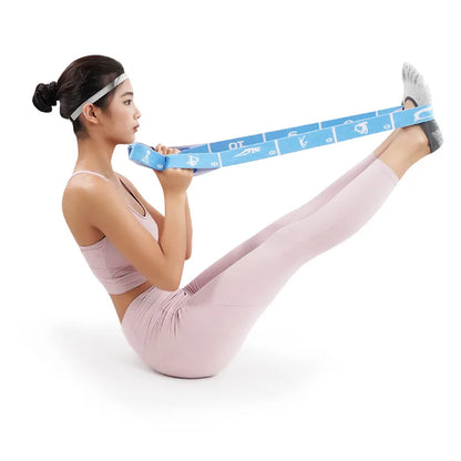FlexGrid Multi-Loop Resistance Band – Full-Body Stretch Strap for Yoga & Pilates
