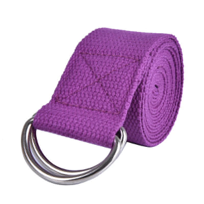 PosePro Adjustable Yoga Strap – Printed D-Ring Stretch Belt for Flexibility & Support