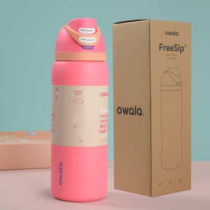 Insulated Stainless Steel Water Bottle with Straw