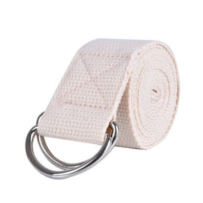 PosePro Adjustable Yoga Strap – Printed D-Ring Stretch Belt for Flexibility & Support