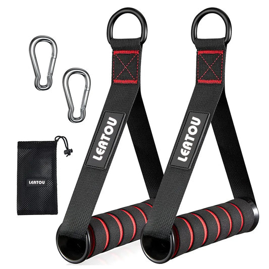 Heavy-Duty D-Ring Gym Handles – Grip Attachments for Cable Machines & Resistance Bands